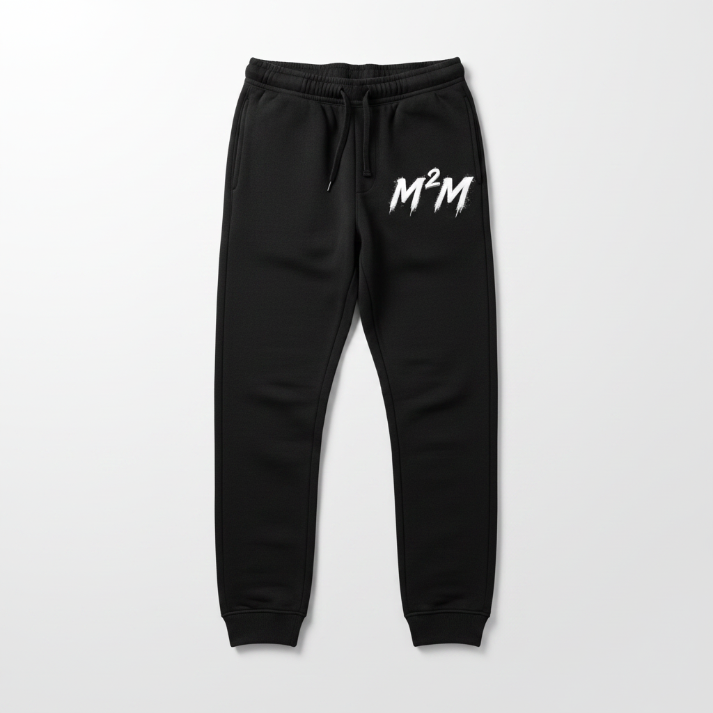 Black M2M Logo Pants